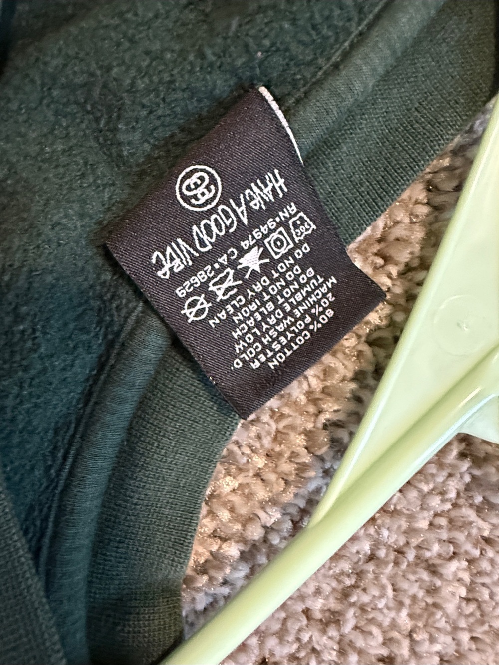 Stussy Green Graphic Sweatshirt - Hold Down The Crown - Picture 5 of 6
